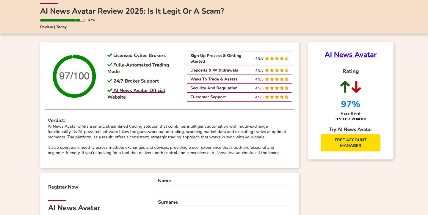 AI News Avatar Scam Review